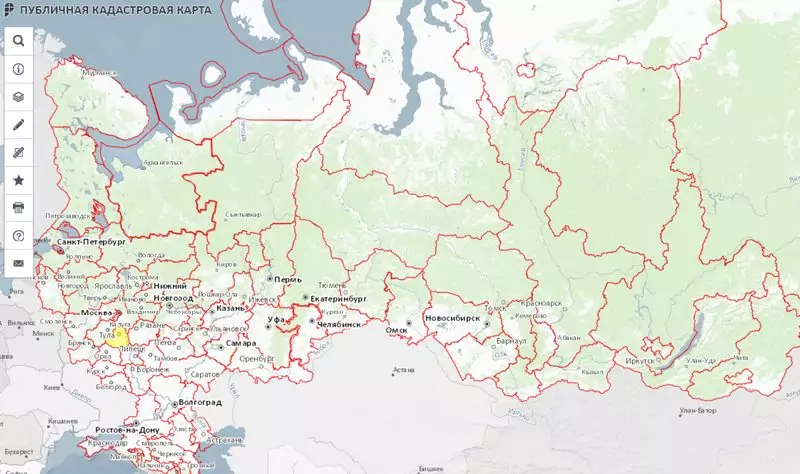 Публичная кадастровая карта России