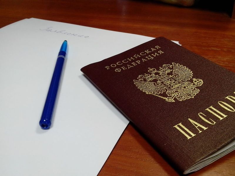 Паспорт и заявление